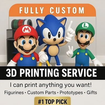 Custom 3D Printing Service for Prototypes, Replacement Parts, Cosplay Props & Gifts