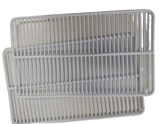 Metal shelves for refrigerators/freezers