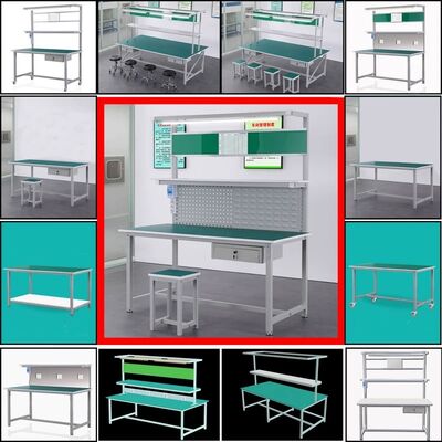 ESD Safe Laminate Anti Static Products Featuring One Adjustable Shelf Ideal for Static Sensitive Manufacturing Processes
