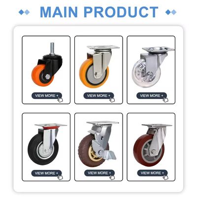 Nylon Heavy Duty Aluminum Easy Moving Save Energy Industrial PA Swivel Rear Side Adjustable Plate Powder Coated Leveling Foot Castor Caster
