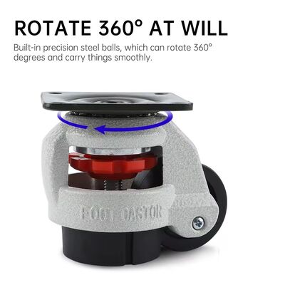 WH Heavy-duty Level Adjustment Fuma Casters 40F/60F/80F/100F/120F/150F Machine and Equipment Moving Caster Wheels
