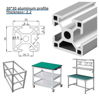 Excellent Durability T-Slot Aluminum Extrusion Alloy Profile for Hotel and Restaurant Partitions