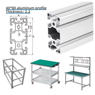 Excellent Durability T-Slot Aluminum Extrusion Alloy Profile for Hotel and Restaurant Partitions