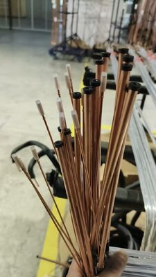 Refrigerator internal components: copper fittings; aluminum piping; evaporator; connecting pipes