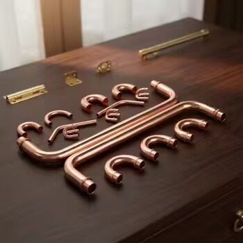 Refrigerator internal copper fittingsaluminum pipingevaporator connecting pipes