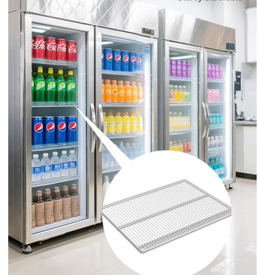 Metal shelves for refrigerators/freezers