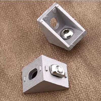 China European Standard Aluminum Alloy Profile Connection Accessories Aluminum Corner Code 2020 3030 4040 Style Angle Code