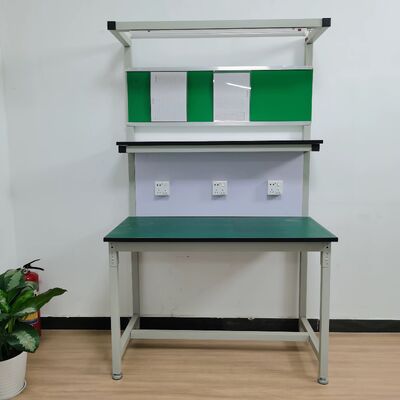 Space Electrostatic Discharge Workbench Featuring Foldable Legs and ESD Protective Coating Suitable for Small Electronics Workspaces